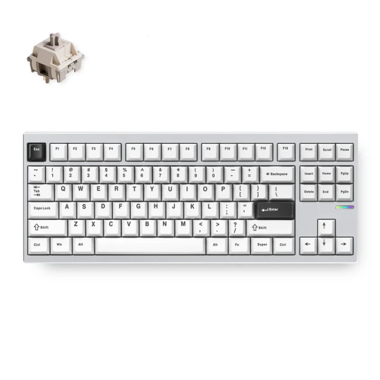 MCHOSE-GX87-Aluminum-ULTRA-Silver-Anodic-Oxidation-15