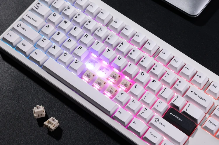 MCHOSE-GX87-Aluminum-ULTRA-White-Electrophoresis-4